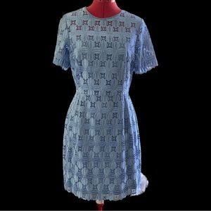 J Crew Size 6 Blue Lace Dress